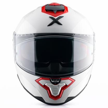 AXOR BRUTALE CORSA DUAL SPOILER HELMET - GLOSS WHITE RED