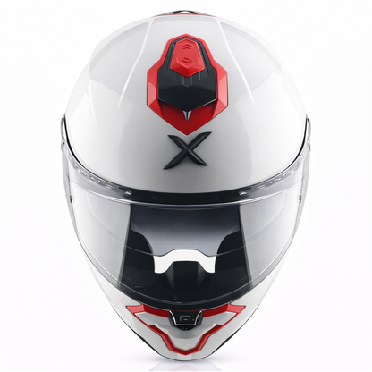 AXOR BRUTALE CORSA DUAL SPOILER HELMET - GLOSS WHITE RED
