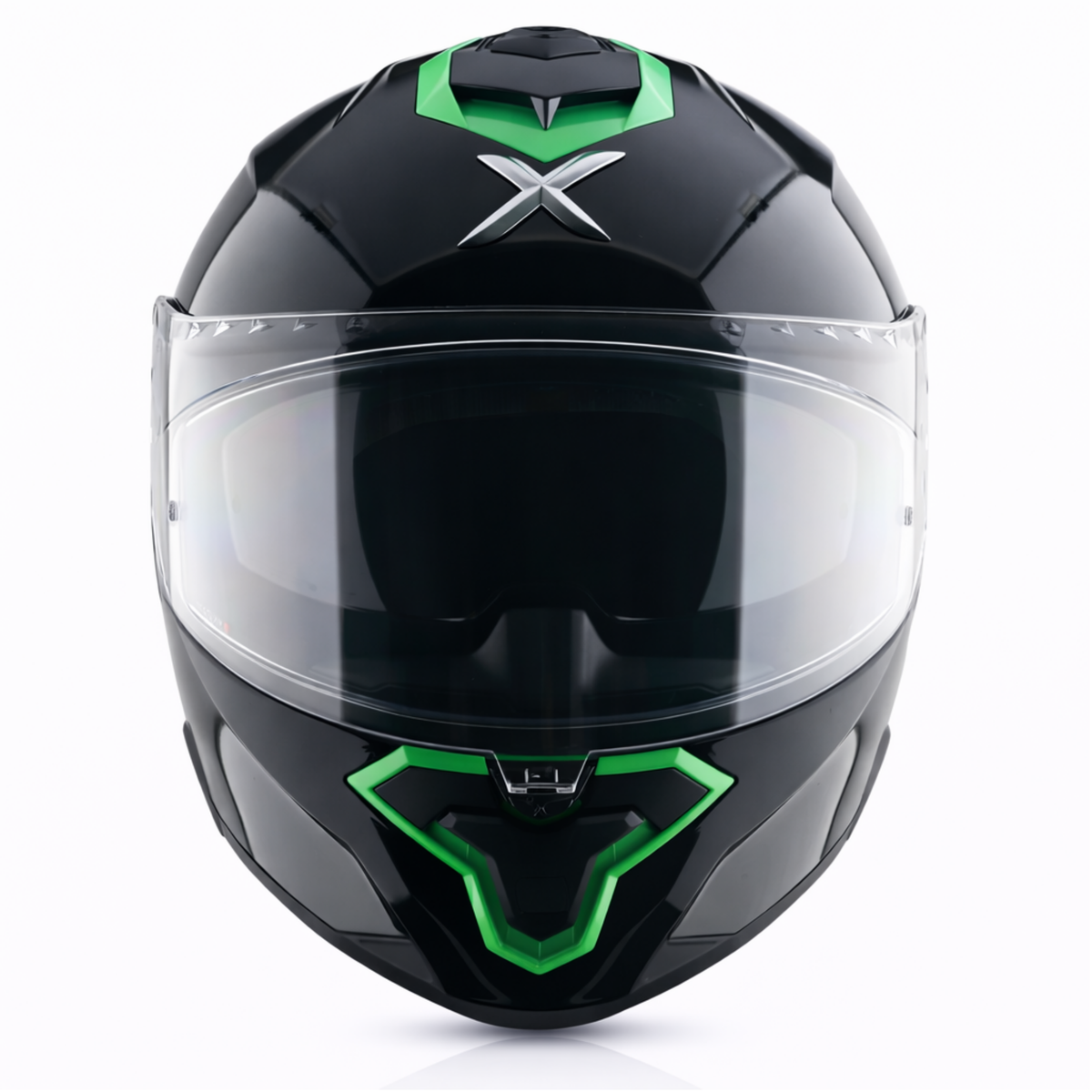 AXOR BRUTALE CORSA DUAL SPOILER HELMET - GLOSS BLACK GREEN