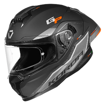 Korda Sonic GP Rapide W/V Helmet - Matt Grey Orange