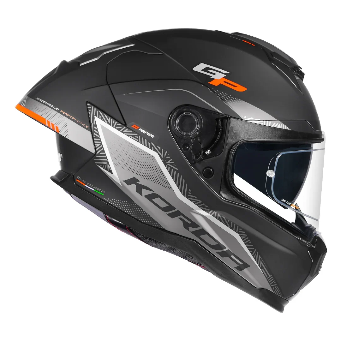 Korda Sonic GP Rapide W/V Helmet - Matt Grey Orange