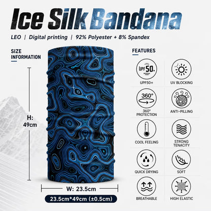 ICE Cool Bamboo Head Scarf UPF50+(9 in 1)