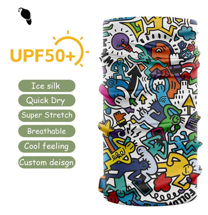 ICE Cool Bamboo Head Scarf UPF50+(9 in 1)
