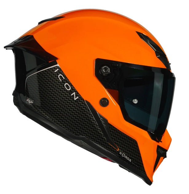 KORDA ICON DUO BLACK ORANGE HELMET(Dual visor)