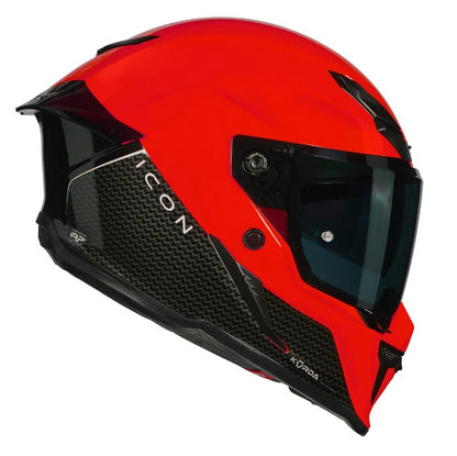 KORDA ICON DUO BLACK RED HELMET(Dual visor)