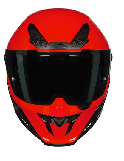 KORDA ICON DUO BLACK RED HELMET(Dual visor)