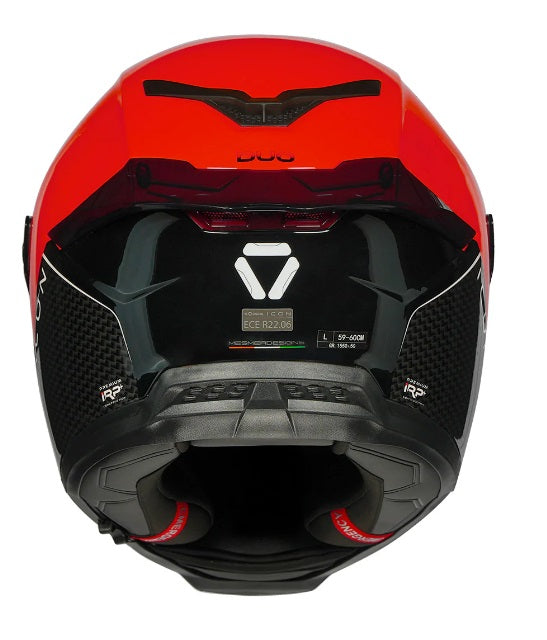 KORDA ICON DUO BLACK RED HELMET(Dual visor)