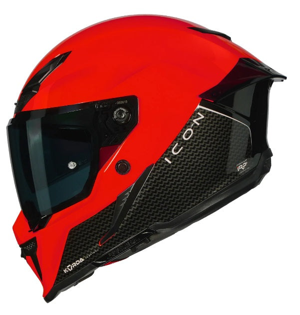 KORDA ICON DUO BLACK RED HELMET(Dual visor)