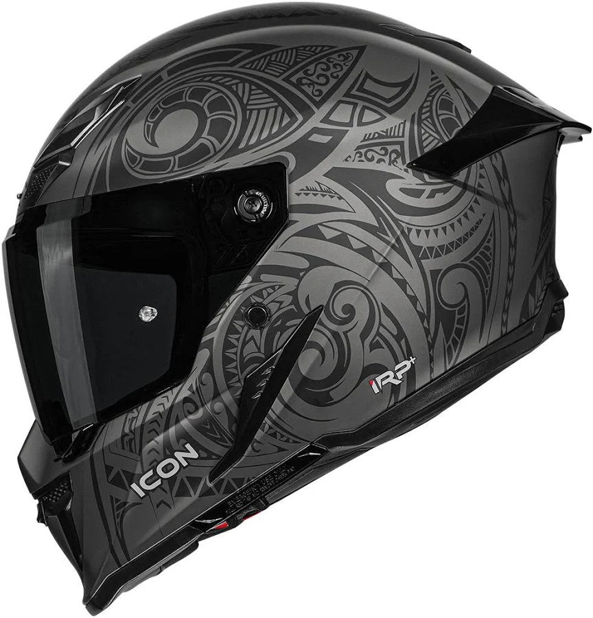 KORDA ICON MAORI MATT GREY HELMET (Dual visor)