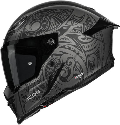 KORDA ICON MAORI MATT GREY HELMET (Dual visor)