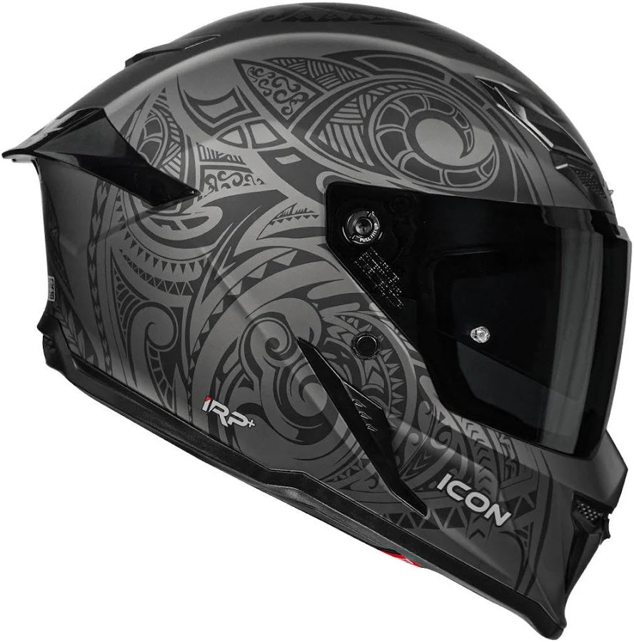 KORDA ICON MAORI MATT GREY HELMET (Dual visor)