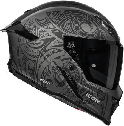 KORDA ICON MAORI MATT GREY HELMET (Dual visor)