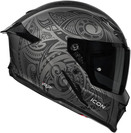 KORDA ICON MAORI MATT GREY HELMET (Dual visor)