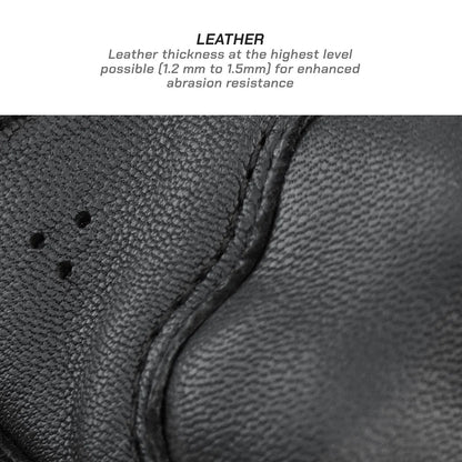 VIATERRA KRUGER V2 FULL GAUNTLET TOURING GLOVES (BLACK)