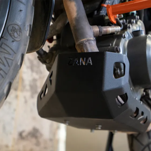 ZANA BASHPLATE V3 ALUMINIUM BLACK FOR KTM ADV 250/390 - AH Helmets