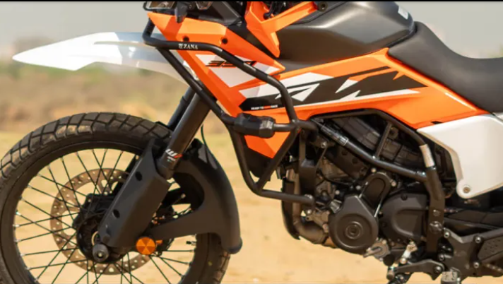 ZANA Tank Guard /Crash Guard With Slider Puck Black For KTM ADV 390 (2025) - AH Helmets