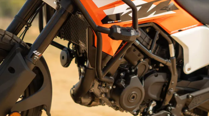 ZANA Tank Guard /Crash Guard With Slider Puck Black For KTM ADV 390 (2025) - AH Helmets