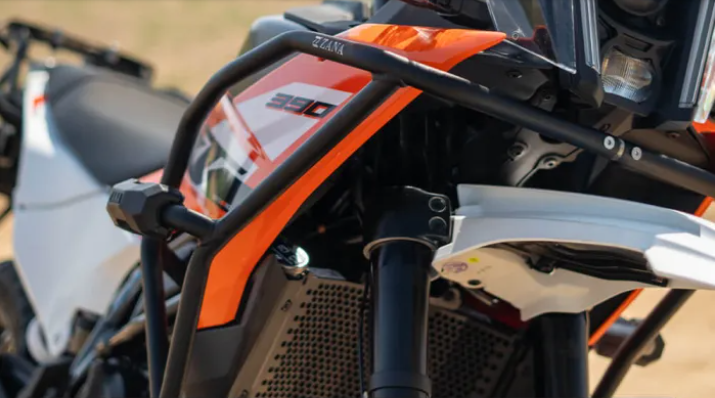 ZANA Tank Guard /Crash Guard With Slider Puck Black For KTM ADV 390 (2025) - AH Helmets