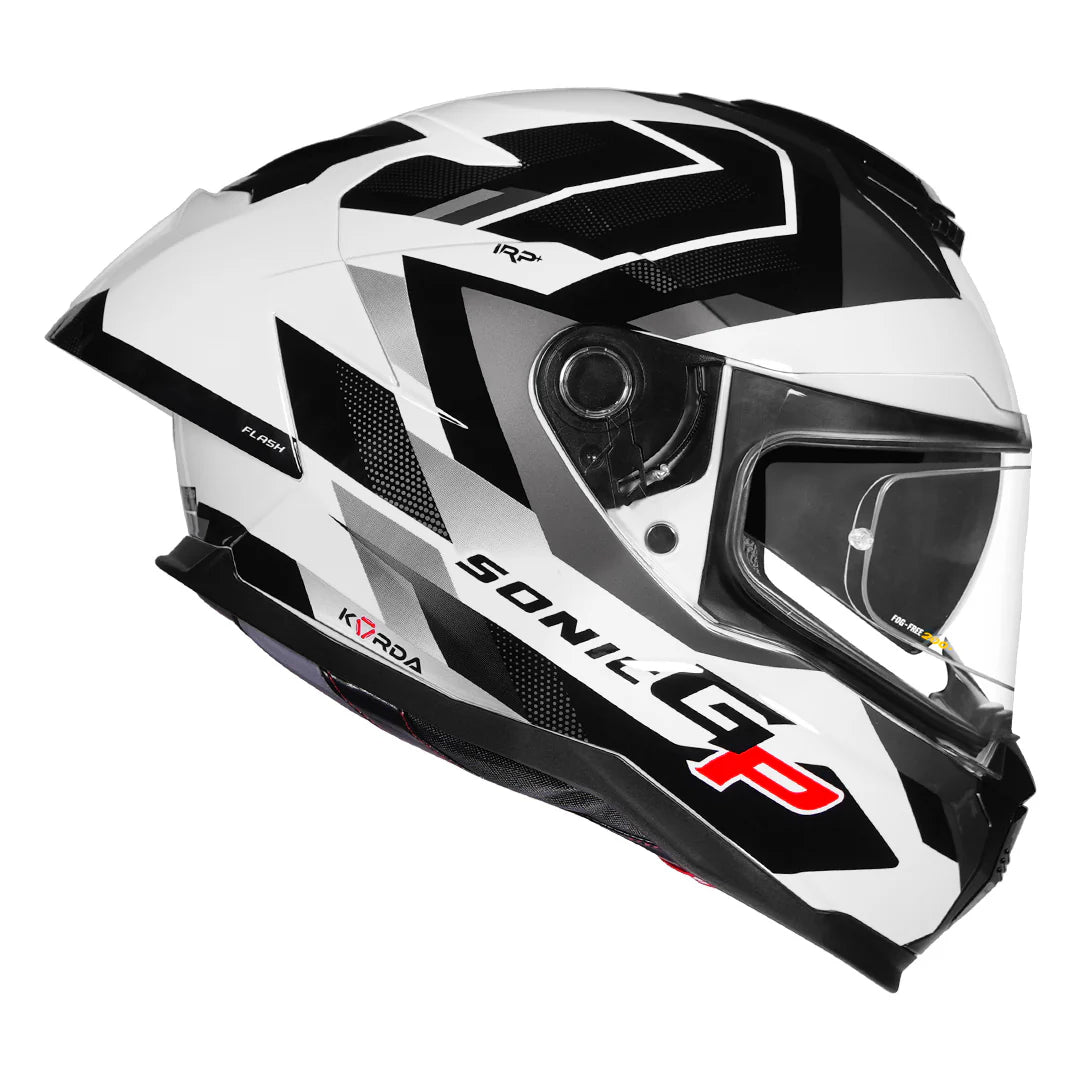 Korda Sonic GP Flash Helmet (White) - AH Helmets