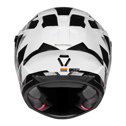 Korda Sonic GP Flash            W/P Helmet - Gloss Black (White)