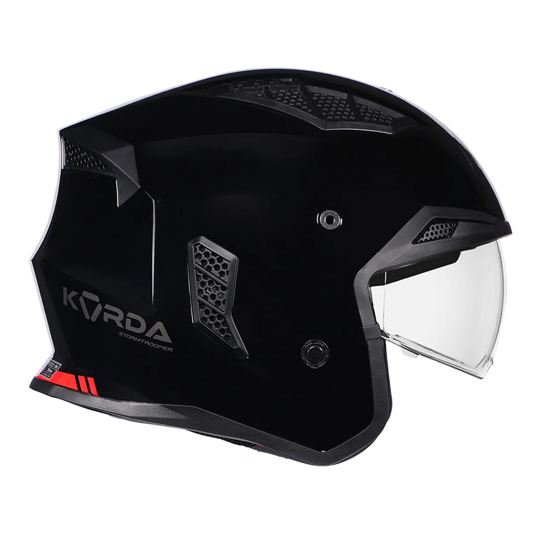 Korda StormTrooper Solid Gloss Black Helmet