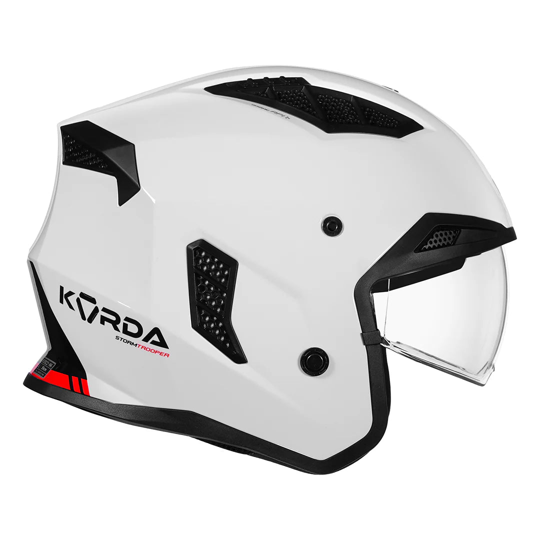 Korda StormTrooper Solid Helmet (Black White)