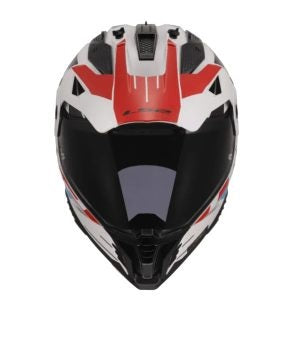 LS2 MX436 Pioneer II NAMIB WHITE BLUE RED Helmet - 06 - AH Helmets