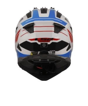 LS2 MX436 Pioneer II NAMIB WHITE BLUE RED Helmet - 06 - AH Helmets