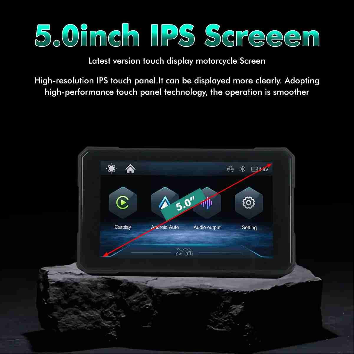 Simtac motorcycle GPS CarPlay & Android Auto system – M3