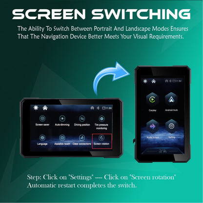 Simtac motorcycle GPS CarPlay & Android Auto system – M3