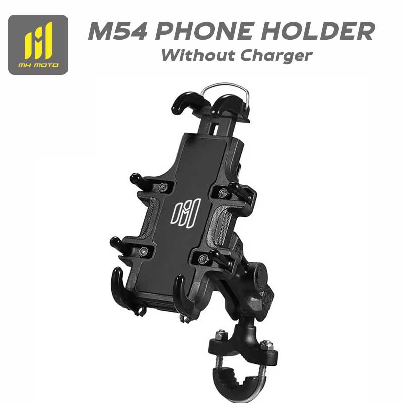 MH Moto M54 Phone Holder With antitheft lock ,vibration dampner & Gopro mount - AH Helmets
