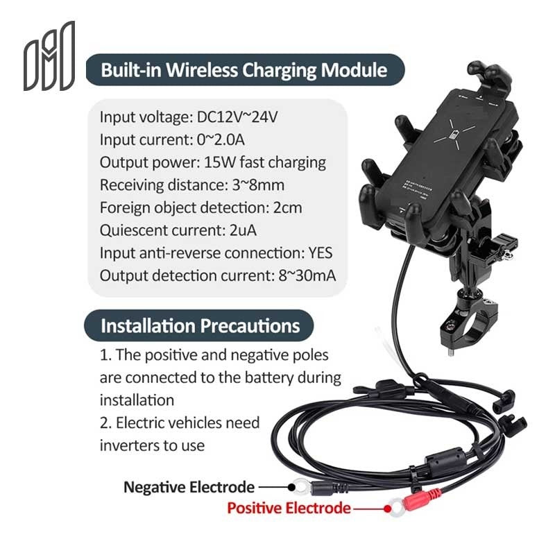 MH M70 Phone Holder With Charger