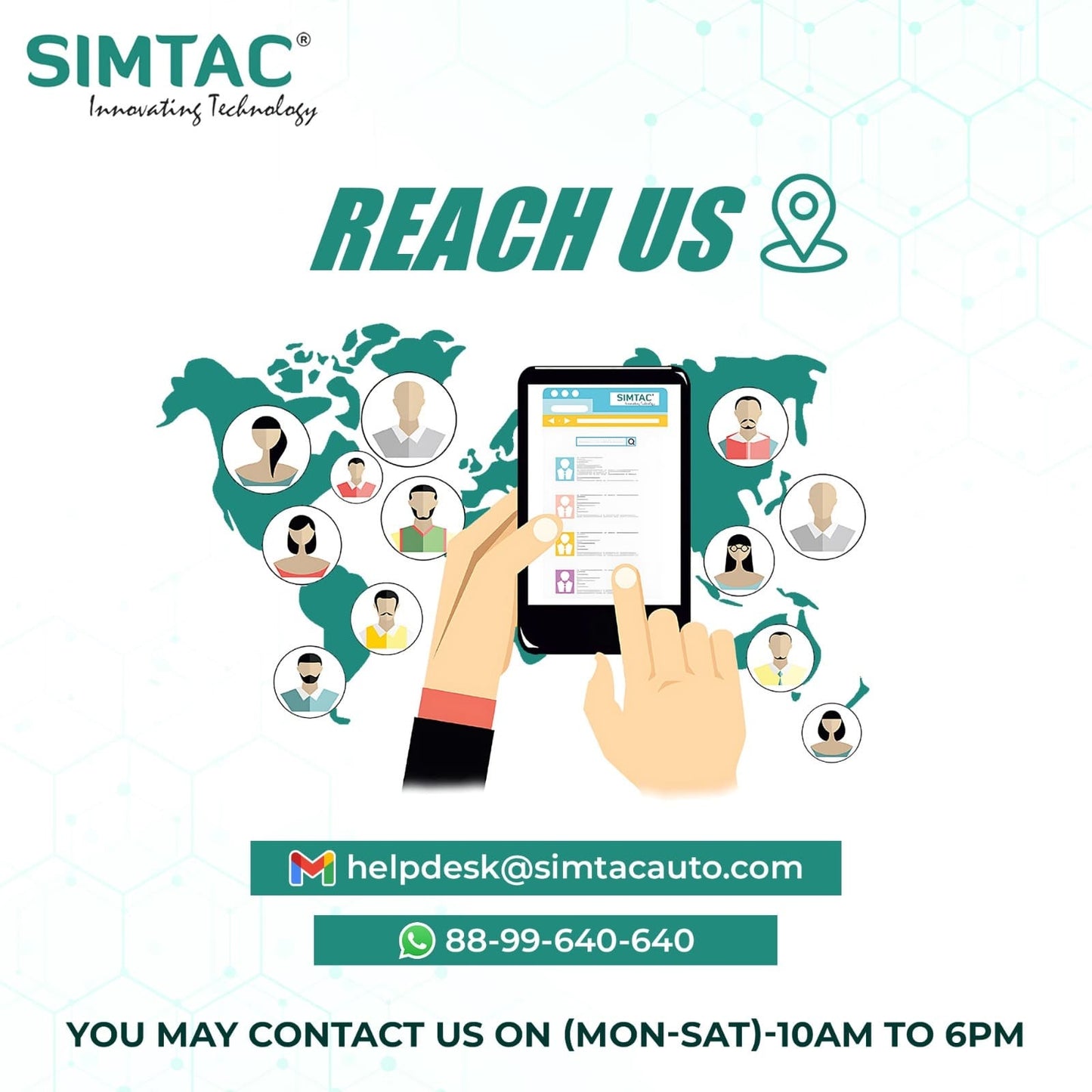 Simtac Quick Detachable Motorcycle GPS with CarPlay & Android Auto – M8DT