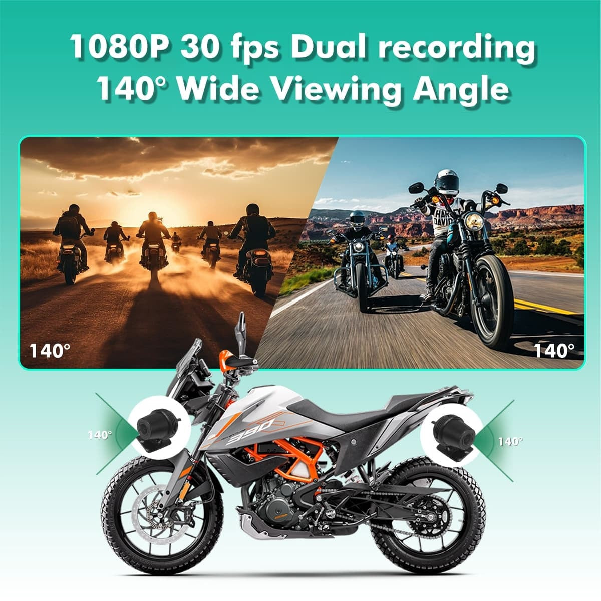 Simtac Quick Detachable Motorcycle GPS with CarPlay & Android Auto – M8DT