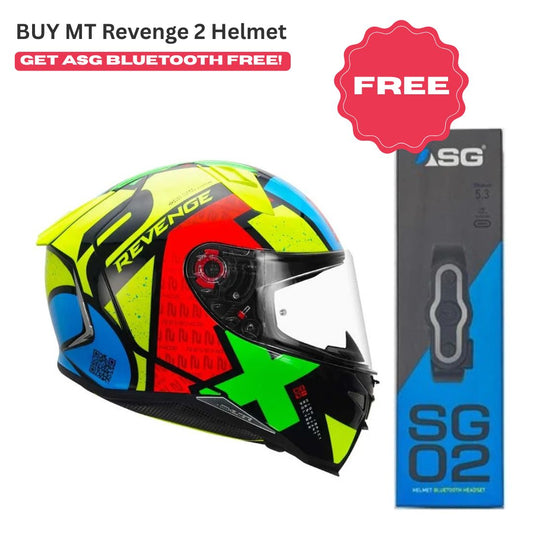 MT Revenge 2 Light Gloss Flo Yellow Helmet