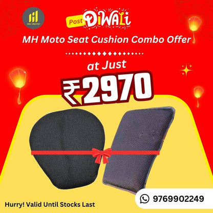 MH Moto Easy Bum Sports Seat Cushion Combo