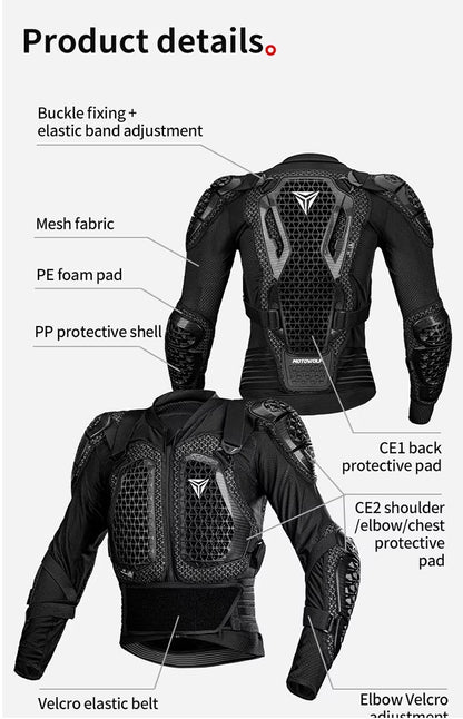 Motowolf Full Body Protection Armour - AH Helmets