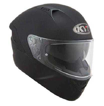 KYT NFR Plain Matt Black Helmet - Dual Visor