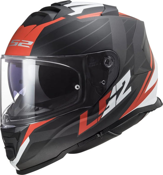 LS2 FF800 Storm II Nerve Gloss Black Red-06 Helmet - AH Helmets