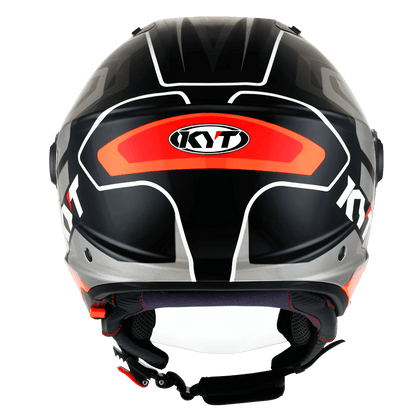 KYT D-City OVERTECH BLACK ORANGE FLUO HELMETS