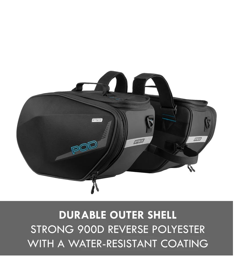 RYNOX POD SADDLEBAGS 52L- STORMPROOF - AH Helmets