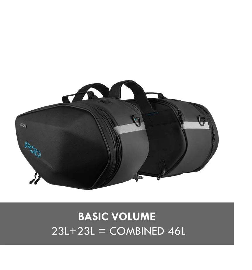 RYNOX POD SADDLEBAGS 52L- STORMPROOF - AH Helmets