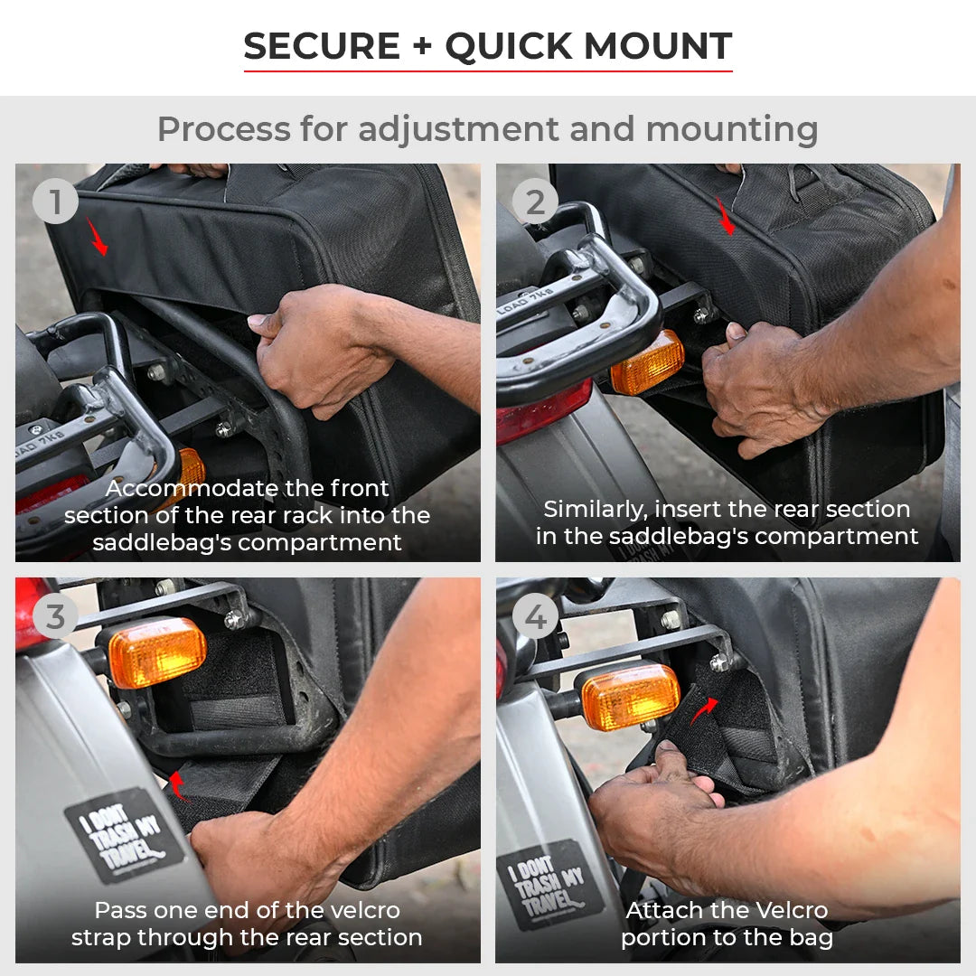 ViaTerra Quick Release Saddlebag (30l) Qr-16 - AH Helmets