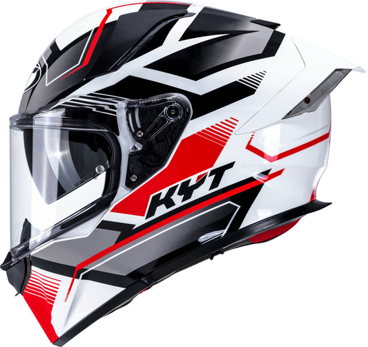 KYT R2R Pro Parsec White Red Helmet