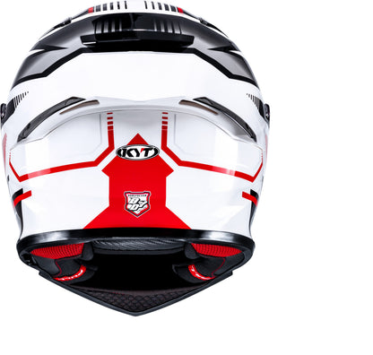 KYT R2R Pro Parsec White Red Helmet
