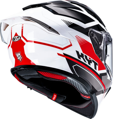 KYT R2R Pro Parsec White Red Helmet