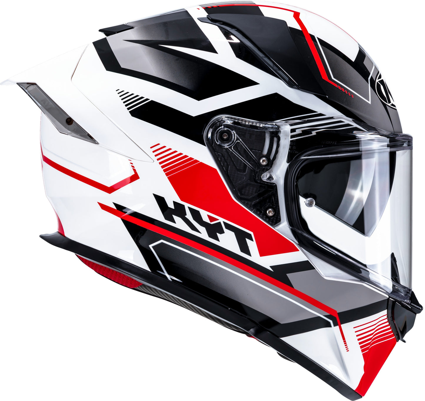 KYT R2R Pro Parsec White Red Helmet