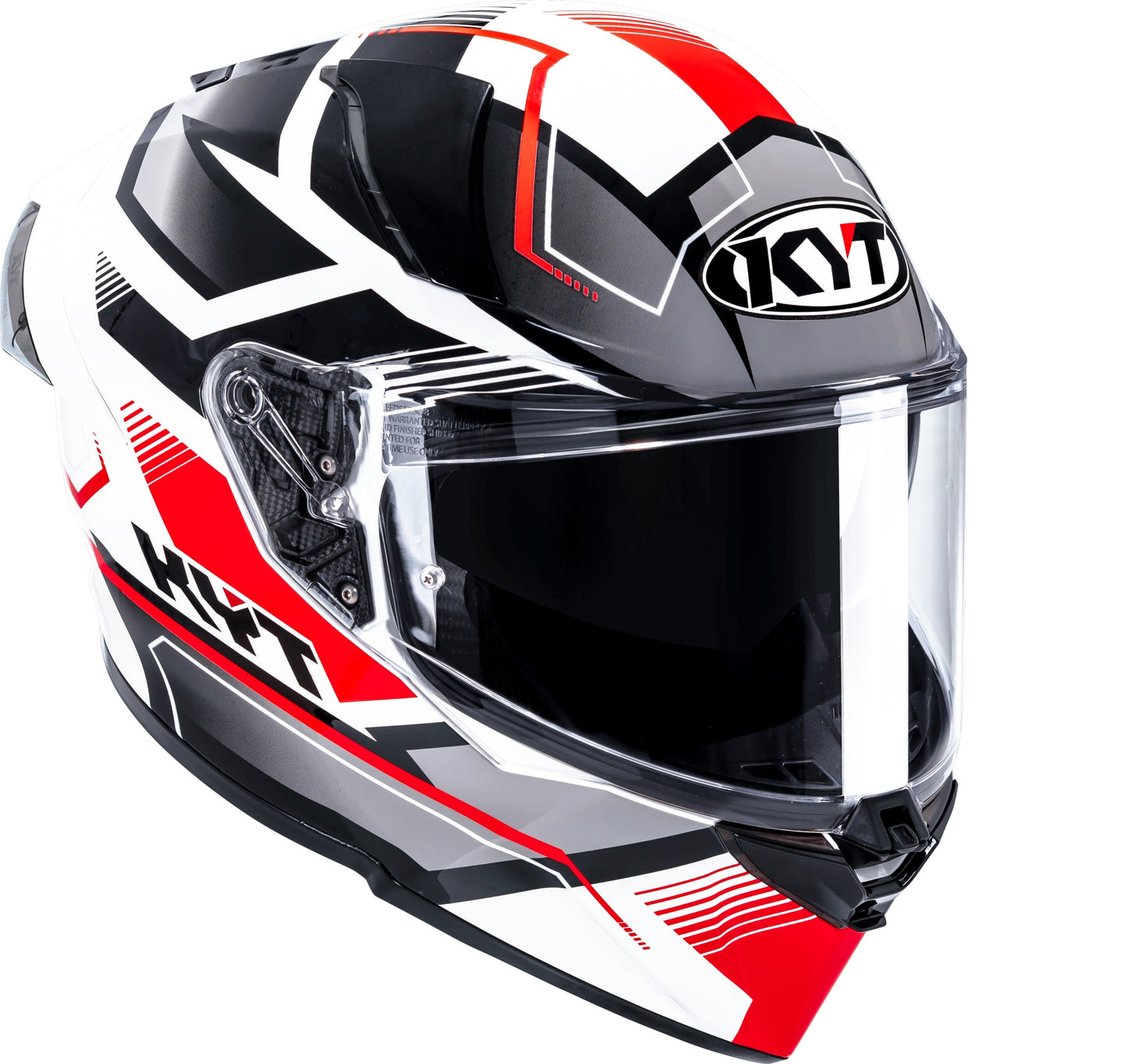 KYT R2R Pro Parsec White Red Helmet