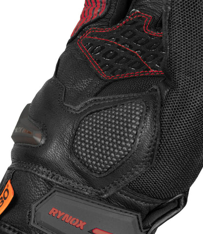 Rynox Tornado Pro 4 Gloves - Carbon Edition Black Red