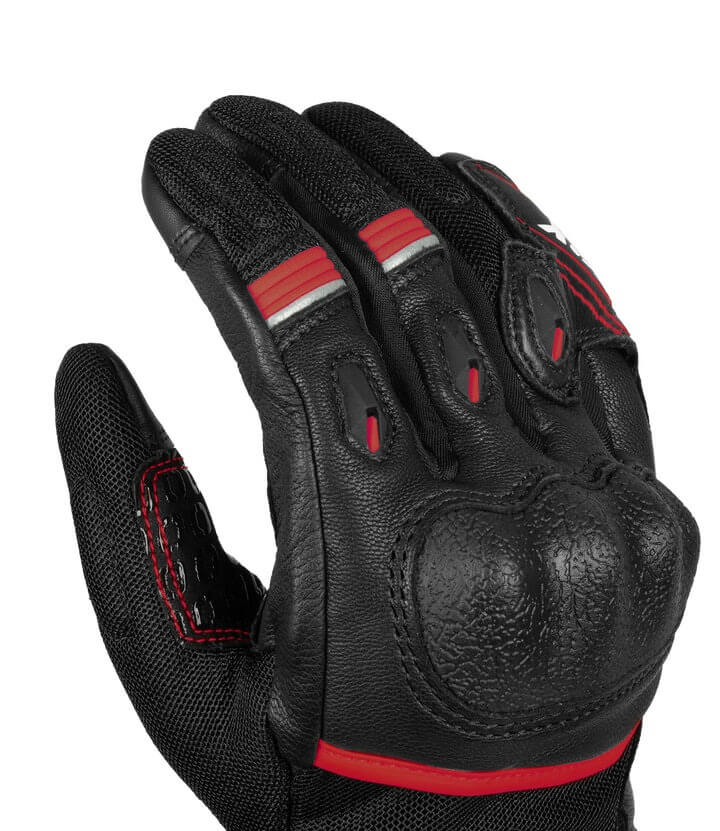 Rynox tornado Pro 4 Black Red Gloves - AH Helmets